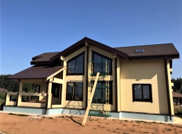 Дом из клееного бруса 205*185 г.Киров