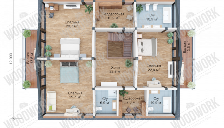 план 2 этажа